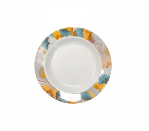 [LE-12018] Melamine Plates Floral - 8in  