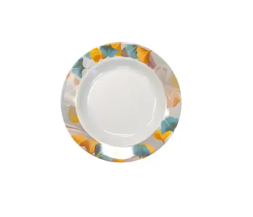 [LE-12017] Melamine Plates Floral - 6in 