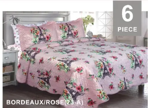 [LE-12117] 6 Pc Bedspread Set - Venetian 